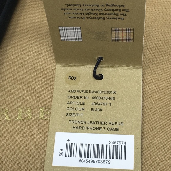 BURBERRY black leather iPhone 7 case - Picture 7 of 7